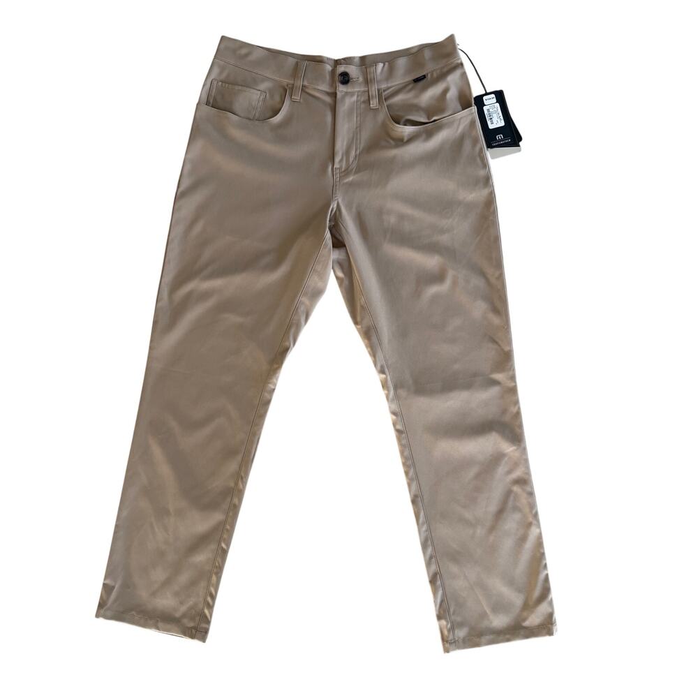 NWT Travis Mathew Open to Close Pant in Khaki Mens/Youth Size 30 Preppy Golf